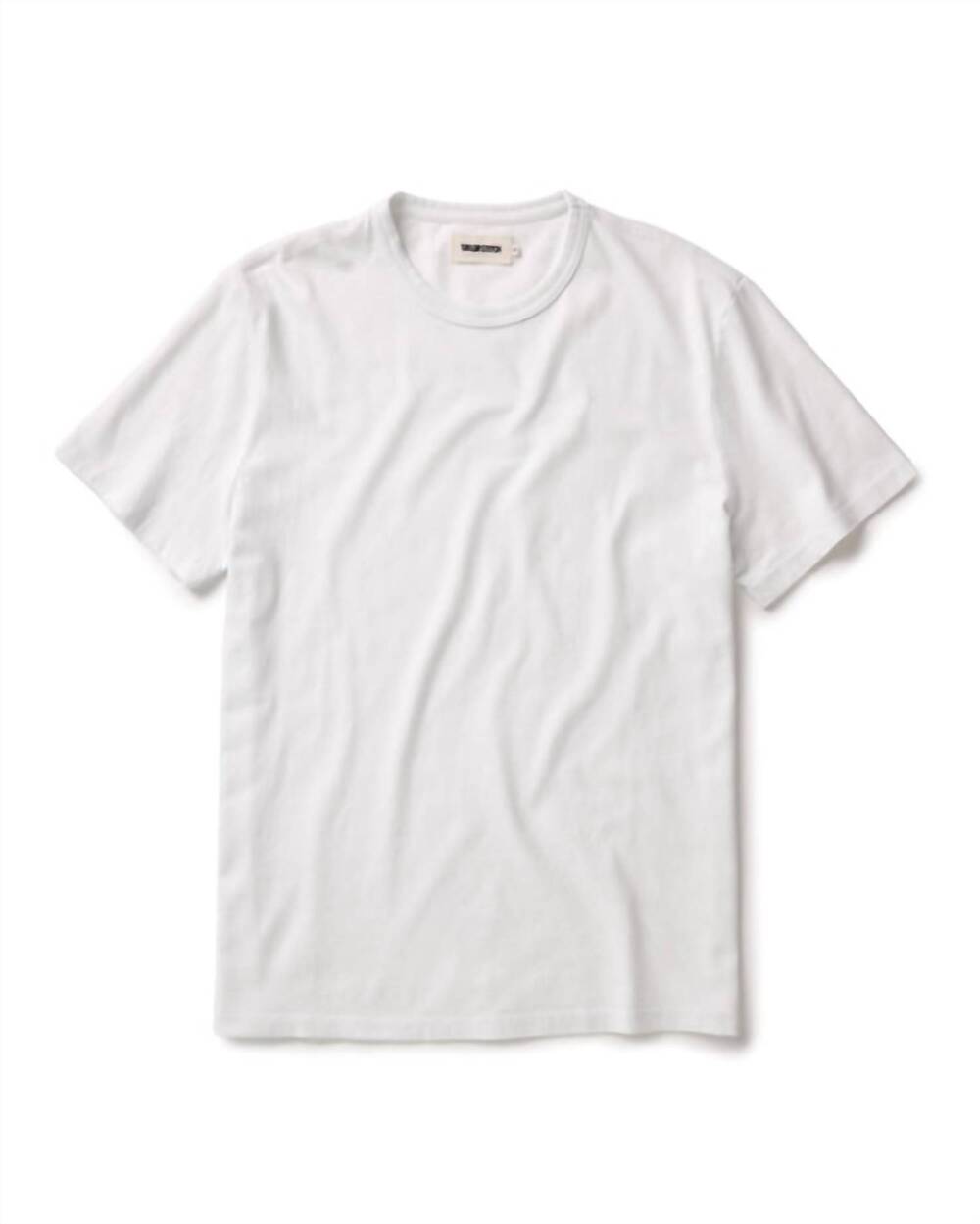 NEW TAYLOR STITCH men's organic cotton tee in clean white